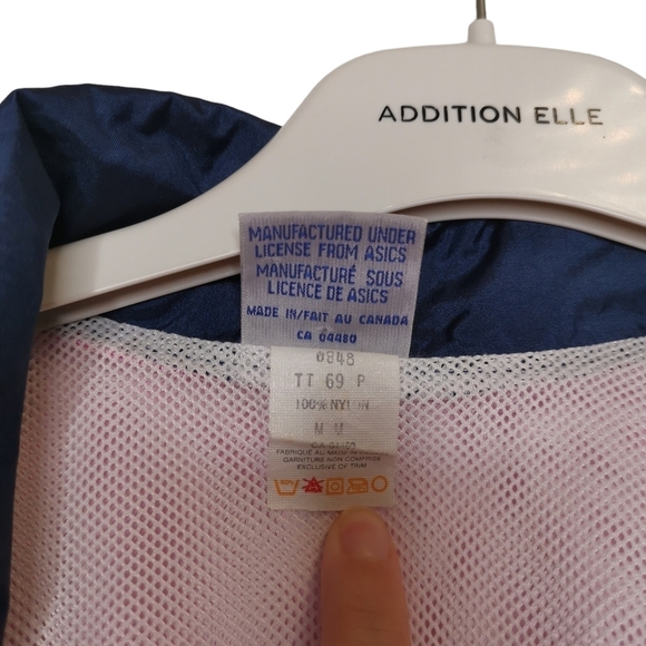 Vintage ASICS Tri-colour windbreaker, Retro ,  Neon - Picture 6 of 10